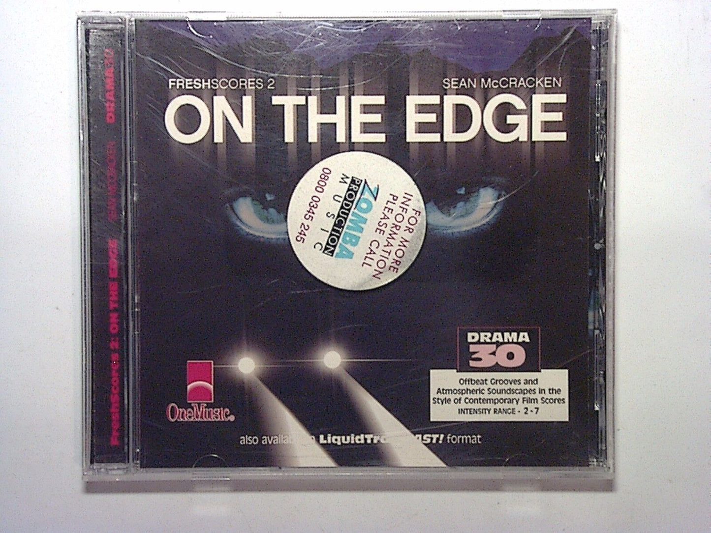 DRAMA 30, Fresh Scores 2, On The Edge, Sean McCracken, Instrumental, CD, Soundtrack, Dramatic music, Score music, Tension, Background music, Cinematic, Music for film, Creative scores, Bookandbeat.com, Ambient, Suspenseful, Orchestral music, Modern composition, Emotional, Atmospheric music,