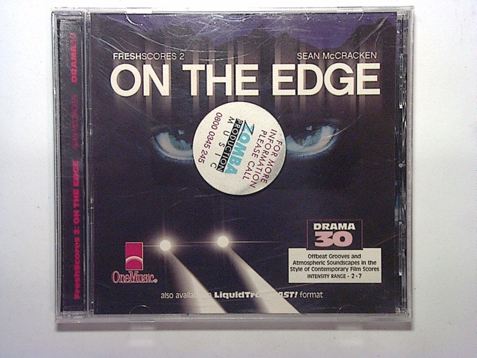DRAMA 30, Fresh Scores 2, On The Edge, Sean McCracken, Instrumental, CD, Soundtrack, Dramatic music, Score music, Tension, Background music, Cinematic, Music for film, Creative scores, Bookandbeat.com, Ambient, Suspenseful, Orchestral music, Modern composition, Emotional, Atmospheric music,