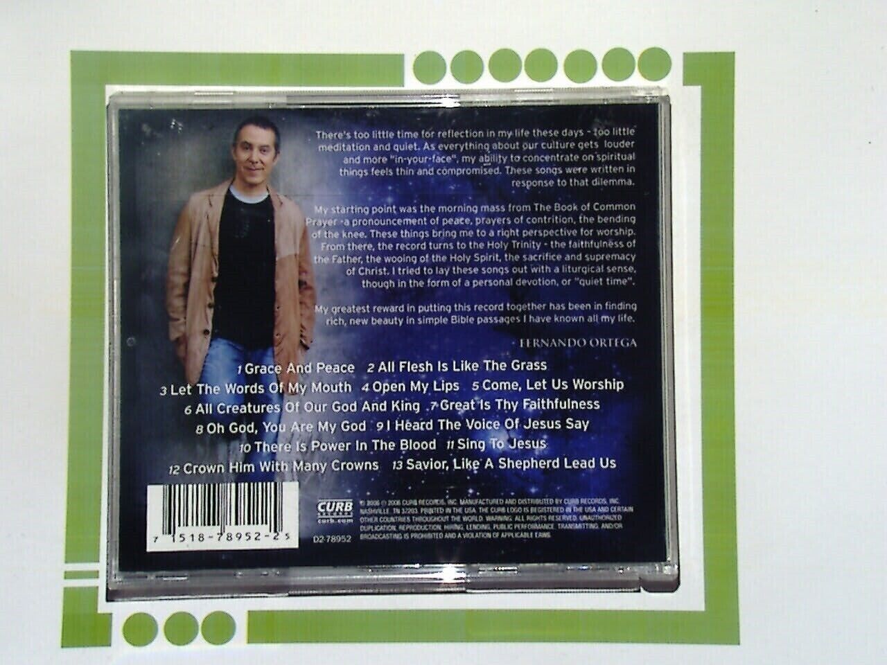 Fernando Ortega, The Shadow of Your Wings, Hymns, Sacred song, CD, Contemporary Christian, Bookandbeat.com, Worship music, Spiritual, Acoustic, Emotional, Inspirational, Christian album, Traditional hymns, Uplifting, Faith-based music, Soft rock, Devotional, Introspective, Heartfelt lyrics, Timeless classics,