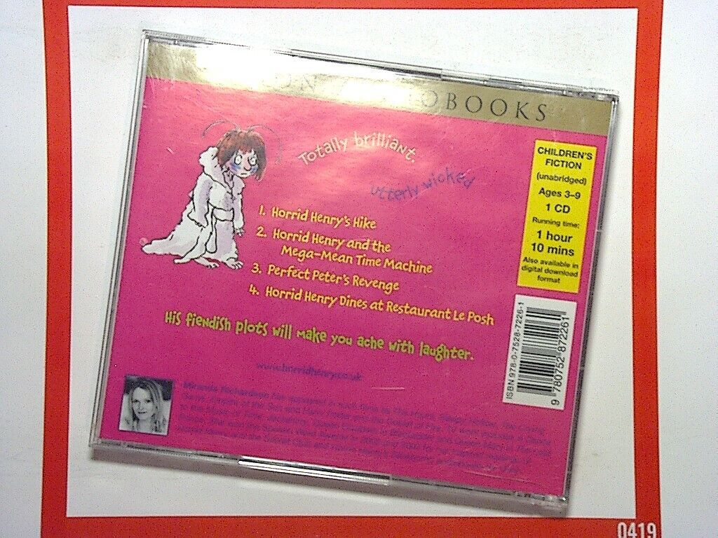 Horrid Henry, Mega-Mean Time Machine, Audiobook, Children's audiobook, CD, Comedy, Adventure, Family entertainment, Bookandbeat.com, Kids stories, Funny, Horrid Henry series, Time travel, Children's literature, Audio drama, Humorous, Storytelling, Kids fiction, Audiobook for kids, Entertaining,