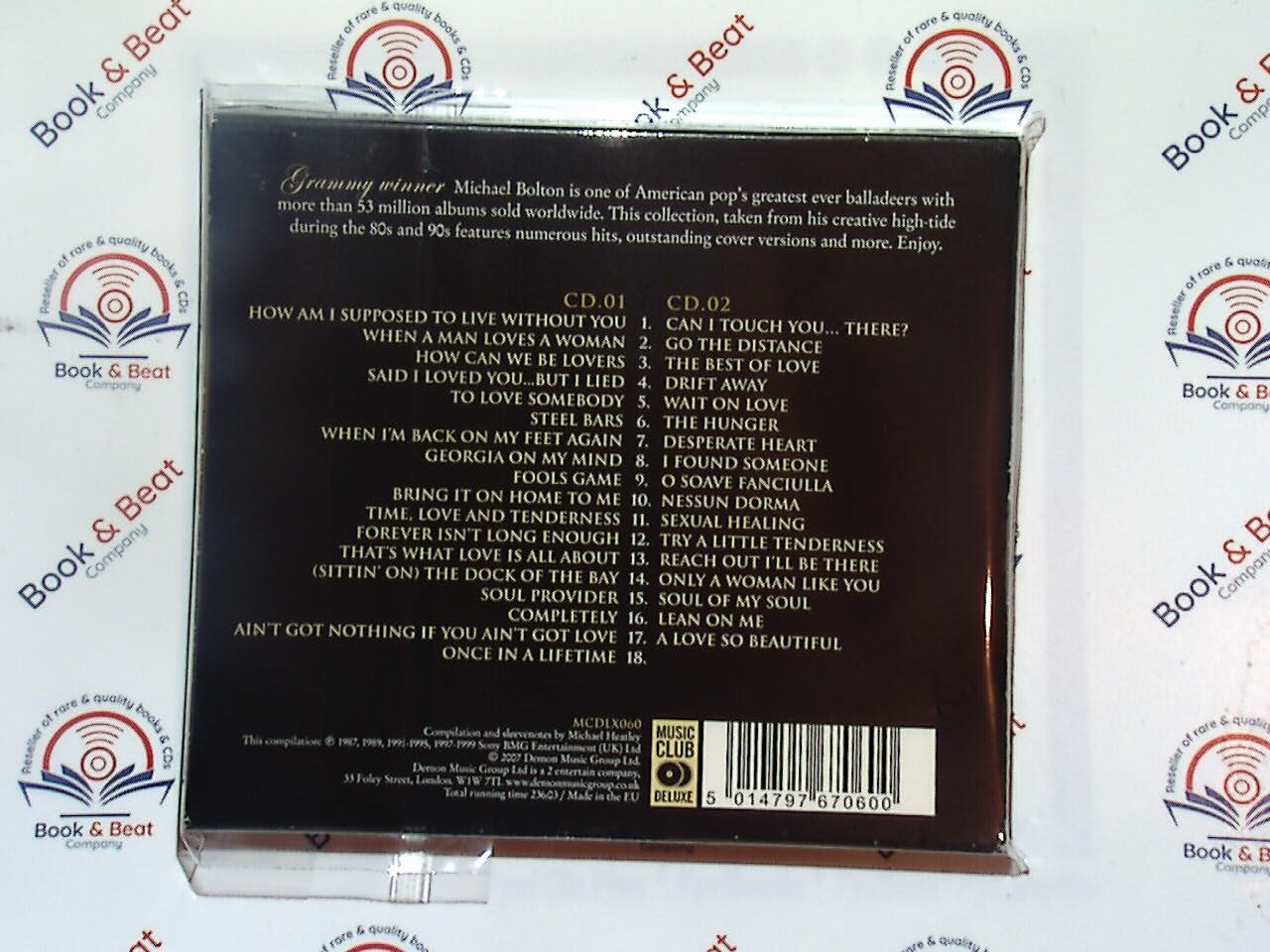 Michael Bolton, Best of, Touch You, CD, Mint condition, Greatest hits, Pop rock, Ballads, Love songs, Classic hits, Bookandbeat.com, Soft rock, 1990s music, Romantic, Iconic vocals, Power ballads, Adult contemporary, Michael Bolton fans, Emotional, Timeless classics, Legendary singer,