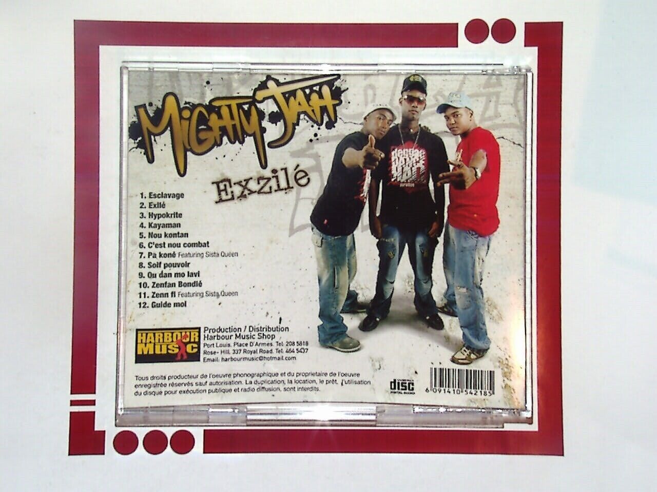 Bookandbeat.com, Mighty Jah, Exzile, CD, Near Mint, Reggae, Roots Reggae, Dub, Jamaican Music, Conscious Lyrics, Rastafarian Music, Reggae Collectors, Classic Reggae, World Music, Exile Theme, Vinyl Collectible, Reggae Enthusiasts, Caribbean Beats, Rare CD,