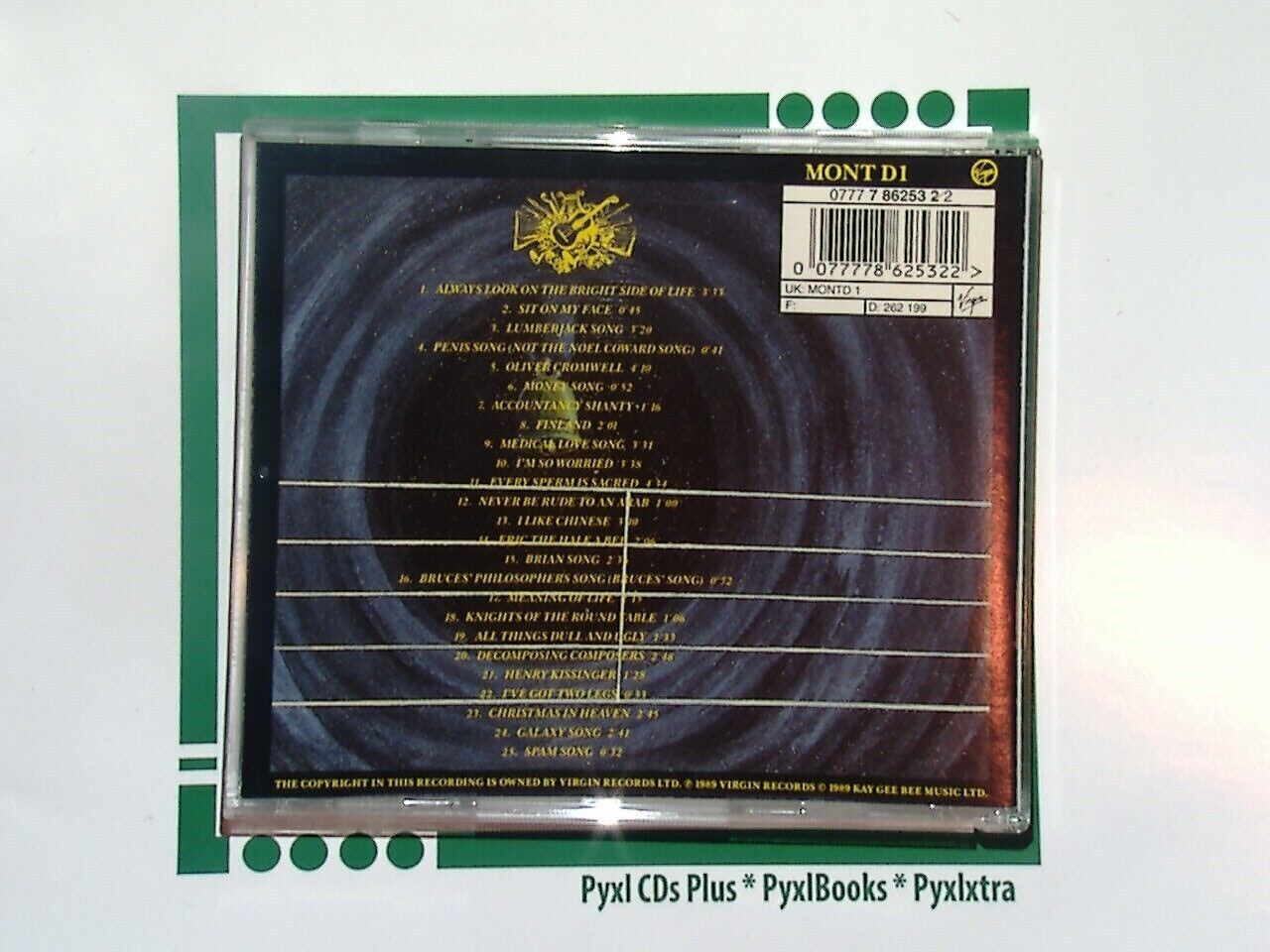 Monty Python, Monty Python Sings, Comedy Music, British Humor, Classic Comedy, Iconic Songs, Satirical Music, 1980s Music, Sketch Comedy, Timeless Classics, Legendary Group, VGC CD, Nostalgic Entertainment, Collector's Item, Bookandbeat.com,  new CDs, used CDs, new books, used books, online music store, online bookstore, rare CDs, rare books, affordable books, affordable CDs, book lovers, music enthusiasts, collectible CDs, vintage books,DVD,