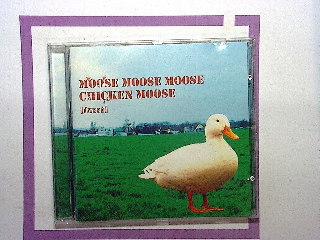 [dweeb], Moose Moose Moose Chicken Moose, Indie rock, Quirky, CD, Experimental, Alternative rock, British band, Bookandbeat.com, Fun, Playful lyrics, 2000s music, Rock fans, Upbeat, Energetic, Underground rock, Unconventional, Humorous, Catchy tunes, Rock album, Indie fans,