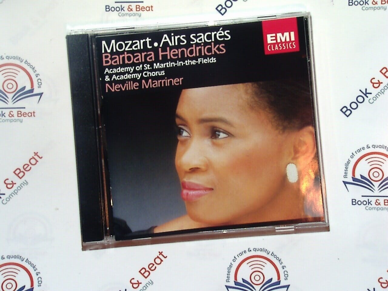 bookandbeat.com, Mozart, Sacred Arias, Barbara Hendricks, Neville Marriner, classical music, sacred music, opera arias, choral works, religious music, soprano vocals, Sir Neville Marriner, Academy of St Martin in the Fields, classical vocals, Mozart recordings, timeless masterpieces, classical sacred compositions.