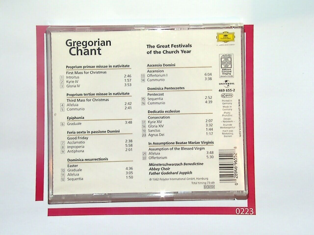 Munsterschwarzach Bene, Gregorian Chant, Great Festival, Sacred Music, Monastic Chants, Medieval Chants, Christian Liturgical Music, Benedictine Monks, Spiritual Music, Ancient Hymns, Chanting Tradition, Religious Chants, Sacred Festival, Monastery Music, Plainsong, Holy Music, Gregorian Choir, Monastic Tradition, Church Music, Bookandbeat.com,new CDs, used CDs, new books, used books, online music store, online bookstore, rare CDs, rare books, affordable books, affordable CDs, book lovers, music enthusiasts