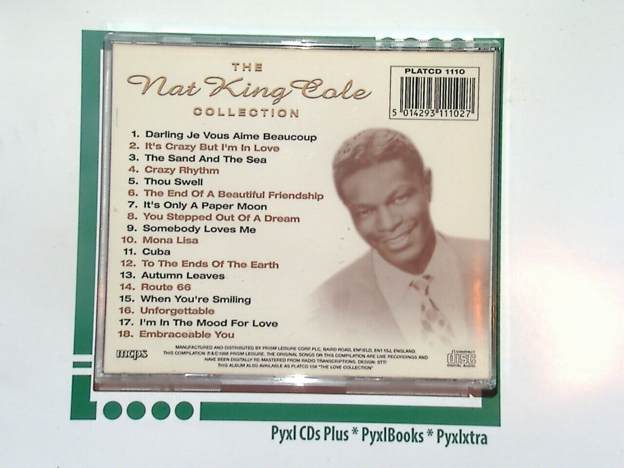 
bookandbeat.com, CD, Nat King Cole, The Collection, jazz, classic jazz, timeless hits, smooth vocals, jazz standards, romantic music, jazz icon, legendary singer, unforgettable songs, piano jazz, vocal jazz, soothing music, iconic voice, golden age, jazz nostalgia, big band era, love songs, classic album, easy listening