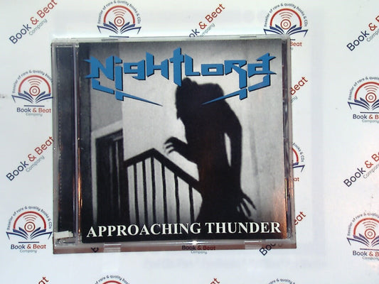 Nightlord, Approaching Thunder, Heavy metal, Power metal, CD, Metal music, Guitar solos, Epic sound, Progressive metal, Underground metal, Dark themes, Music for headbanging, Rock, Fantasy lyrics, Album, Bookandbeat.com, Band, Live performances, Thrilling tracks, Metal enthusiasts,