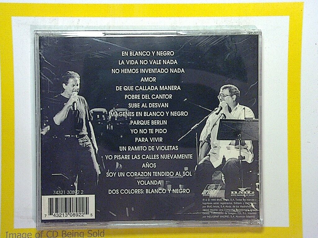 new CDs, used CDs, new books, used books, online music store, online bookstore, rare CDs, rare books, affordable books, affordable CDs, book lovers, music enthusiasts, collectible CDs, vintage books,DVD,Pablo Milanes, Victor Manuel, En Blanco Y Negro, Latin Music, Spanish Music, Classic Latin Duets, Cuban Music, Folk Music, Latin Ballads, Iconic Artists, Romantic Songs, Latin Pop, Timeless Music, VGC CD, Spanish Classics, Bookandbeat.com,