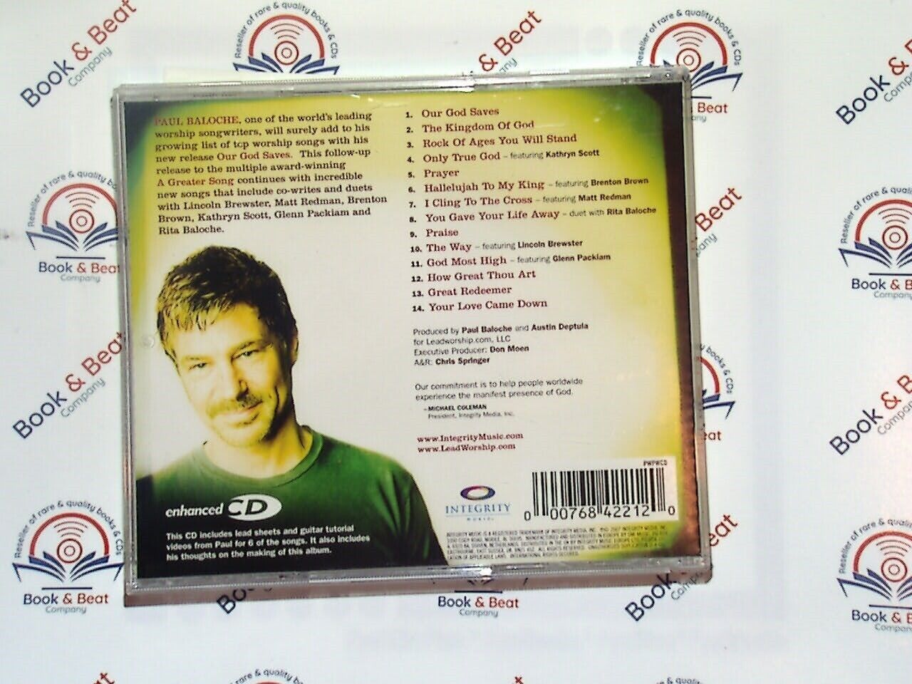 bookandbeat.com, CD, Paul Baloche, Our God Saves, enhanced CD, contemporary Christian, worship leader, inspirational music, spiritual lyrics, praise and worship, uplifting, Christian faith, devotional songs, gospel, faith-based, heartfelt worship, joyful praise, church music, Christian singer-songwriter, powerful worship.