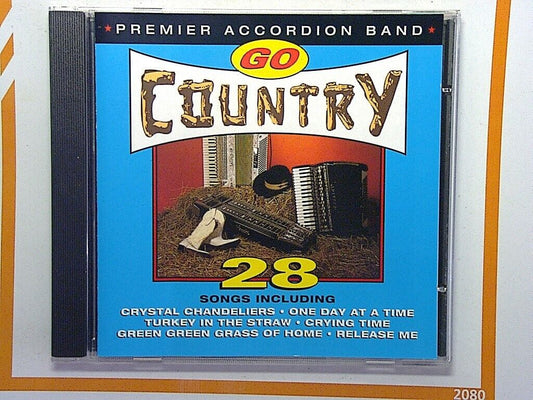 Premier Accordion Band, Go Country, Country music, Accordion, CD, Traditional, Folk music, Country hits, Instrumental, Classic country, Rural sounds, Bookandbeat.com, Country band, Americana, Western music, Heartfelt, Classic hits, Folk instruments, Accordion band, Country classics, Country fans,
