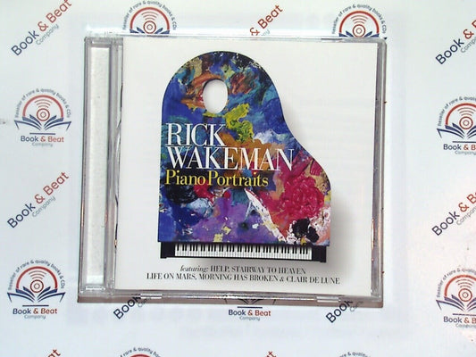 bookandbeat.com, Rick Wakeman, Piano Portraits, solo piano, classical renditions, piano music, instrumental album, iconic covers, soothing music, classical pianist, solo performance, soft piano, contemplative music, beautiful renditions, instrumental covers, piano classics, soothing soundscape, calming music, pianist virtuoso, famous melodies, relaxing music