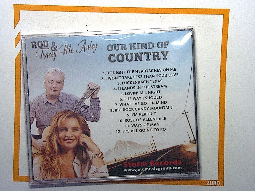 bookandbeat.com, CD, Rod & Tracey McAuley, Our Kind of Country, country music, duo artists, heartfelt lyrics, country duets, traditional country sounds, folk influences, authentic country style, melodic harmonies.