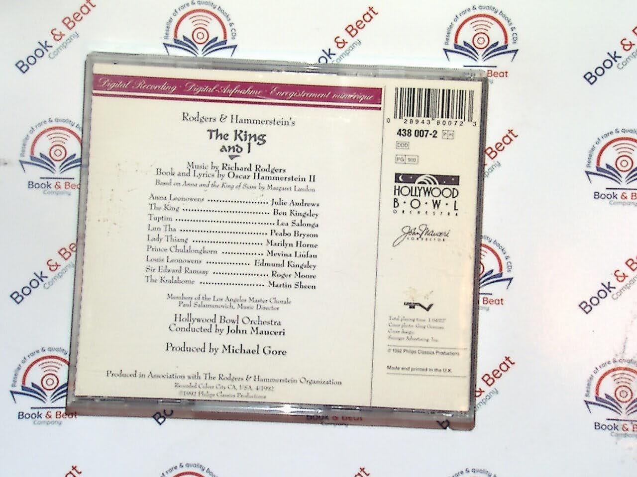 bookandbeat.com, CD, Rodgers & Hammerstein, The King and I, Julie Andrews, Ben Kingsley, musical soundtrack, Broadway classic, film adaptation, orchestral arrangements, show tunes, timeless melodies, golden age musicals, theatrical performance, iconic duets, classic Hollywood, new CDs, used CDs, new books, used books, online music store, online bookstore, rare CDs, rare books, affordable books, affordable CDs, book lovers, music enthusiasts, collectible CDs, vintage books,DVD,