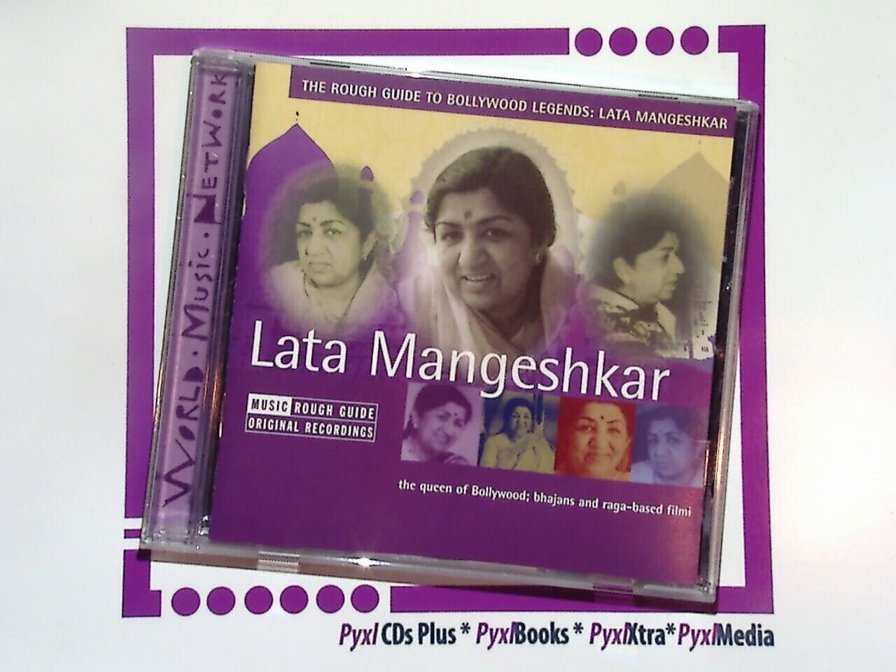
bookandbeat.com, CD, Rough Guide, Bollywood Legends, Lata Mangeshkar, Bollywood music, Indian cinema, playback singer, iconic, classic Bollywood, Indian culture, vintage songs, melodious voice, India, Bollywood classics, timeless, musical legend, Hindi film music, Indian heritage, Bollywood hits, soulful, evergreen