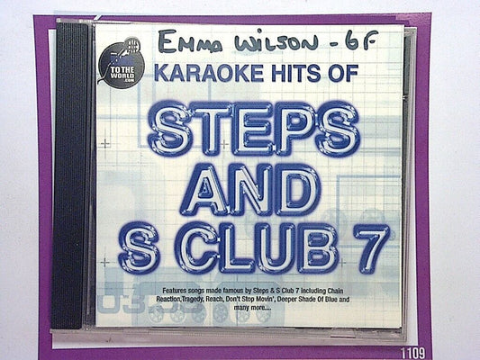 new CDs, used CDs, new books, used books, online music store, online bookstore, rare CDs, rare books, affordable books, affordable CDs, book lovers, music enthusiasts, collectible CDs, vintage books,Sing Karaoke, Hits Of Steps, Hits Of S Club 7, Karaoke Hits, Pop Karaoke, Party Music, 1990s Pop, Early 2000s Pop, Steps Songs, S Club 7 Songs, Sing-Along Favorites, Group Karaoke, Nostalgic Music, VGC CD, Bookandbeat.com,