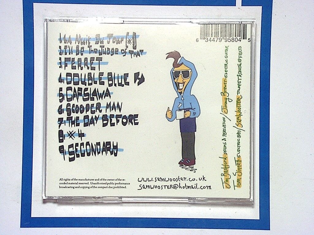 Sam Wooster, Cap-A-Tan, Jazz, Experimental, Trumpet, CD, Instrumental, Avant-garde, Contemporary jazz, Improvisation, Fusion, Jazz trumpet, Modern jazz, Innovative sound, Sam Wooster album, Music for jazz lovers, Bookandbeat.com, Brass music, Jazz fusion, Creative composition, Unique soundscapes,