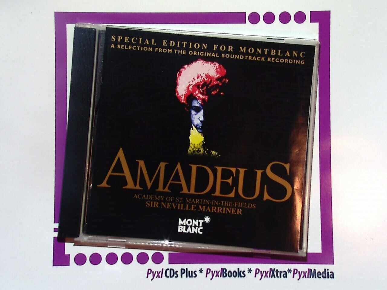 bookandbeat.com, CD, Sir Neville Marriner, Amadeus, classical music, Montblanc special edition, Mozart, orchestral performance, iconic soundtrack.