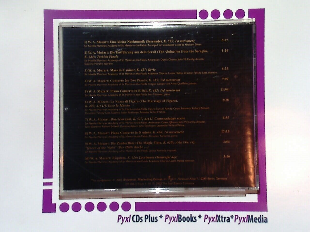 bookandbeat.com, CD, Sir Neville Marriner, Amadeus, classical music, Montblanc special edition, Mozart, orchestral performance, iconic soundtrack.