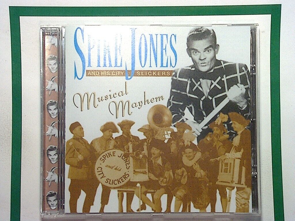 Spike Jones, Musical Mayhem, CD, Mint condition, Comedy, Novelty, Big band, Satire, 1940s music, bookandbeat.com,