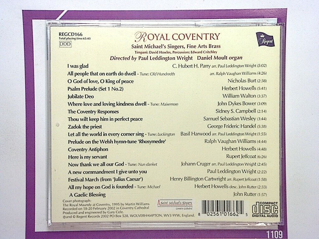 bookandbeat.com, CD, St Michael's Singers, Fine Arts Brass Band, Royal Coventry, choral, brass band, classical, traditional, sacred music.