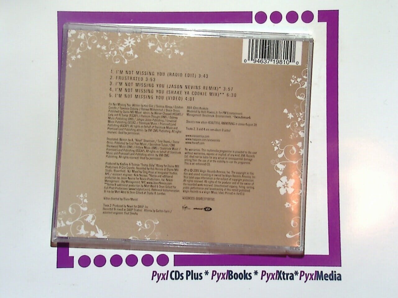Stacie Orrico, I'm Not Missing You, CD2, Single, Pop, R&B, 2000s music, Female vocalist, Breakup song, Empowerment, Christian pop, Soulful, Emotional lyrics, Uplifting, Hit single, Teen pop, Contemporary music, Inspirational, Catchy, Bookandbeat.com, Music for healing,