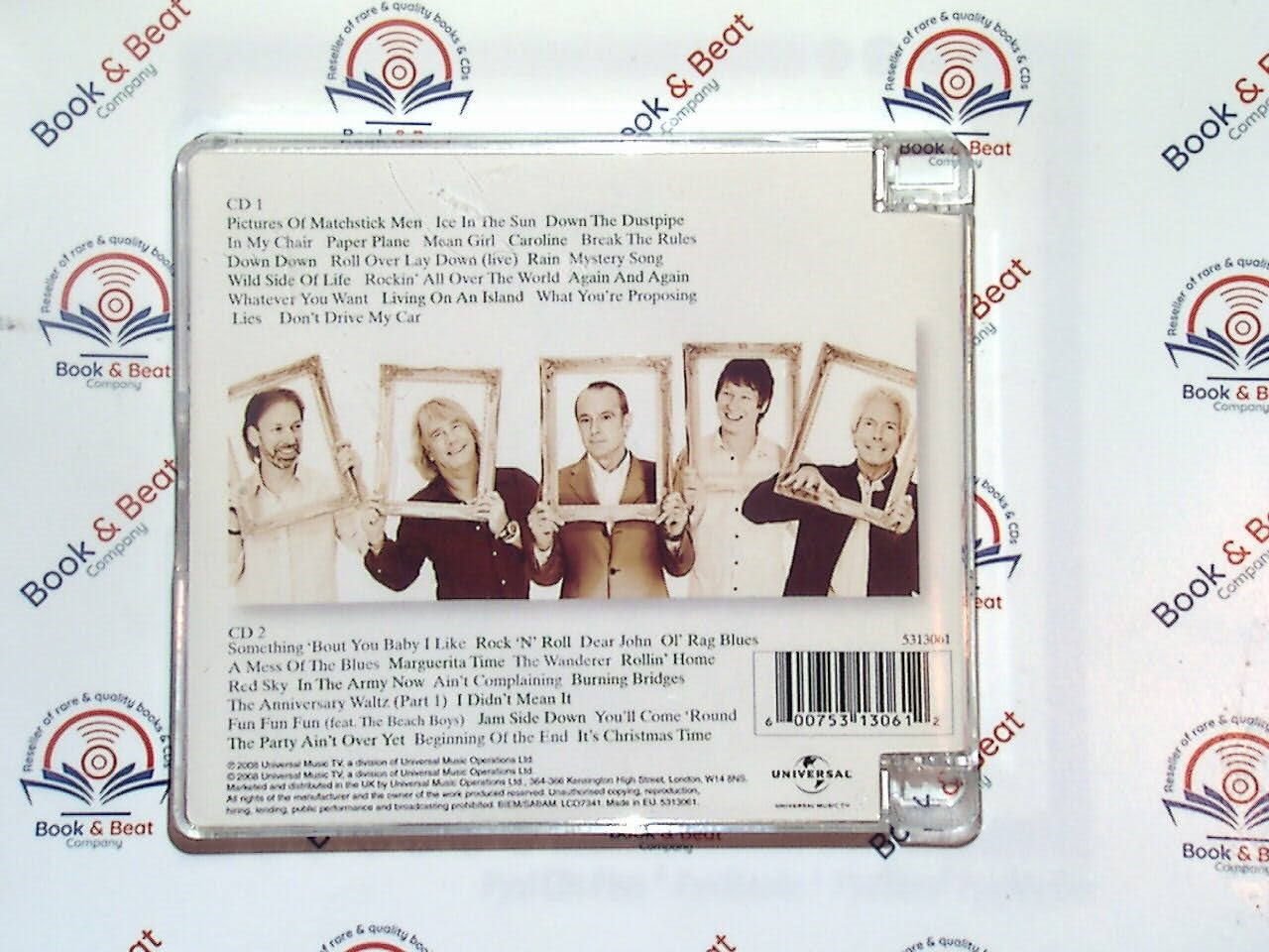 Status Quo, Pictures, 40 Years of Hits, CD, Classic rock, Bookandbeat.com, British band, Greatest hits, Rock anthems, Guitar-driven, 1970s rock, Iconic band, Rock legends, Catchy tunes, Melodic, Timeless classics, Energetic, Hard rock, Classic hits, Rock fans, Music enthusiasts,