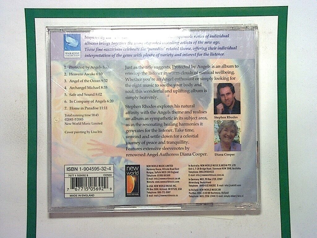 Stephen Rhodes, Protected By Angels, New Age Music, Relaxation Music, Meditation Music, Healing Music, Soothing Melodies, Spiritual Music, Ambient Sounds, Tranquil Tunes, Instrumental Music, Peaceful Vibes, Uplifting Music, Collector’s Item, Bookandbeat.com, new CDs, used CDs, new books, used books, online music store, online bookstore, rare CDs, rare books, affordable books, affordable CDs, book lovers, music enthusiasts, collectible CDs, vintage books,DVD,