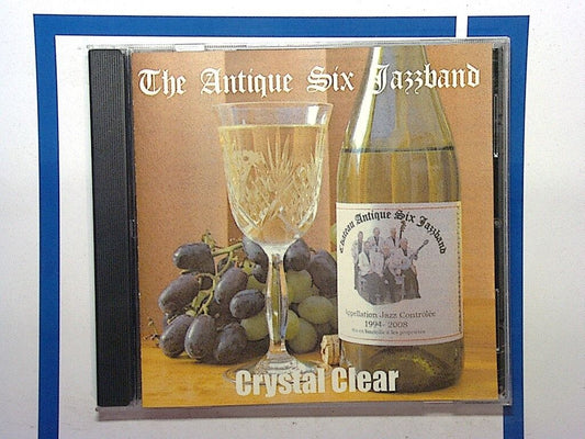 Antique Six Jazz Band, Crystal Clear, Jazz, Traditional jazz, CD, Dixieland, New Orleans jazz, Swing, Bookandbeat.com, Classic jazz, Brass band, Instrumental, Upbeat jazz, Vintage sound, Jazz revival, Jazz band, Smooth, Live jazz, Energetic, Traditional jazz lovers, Timeless jazz tunes,