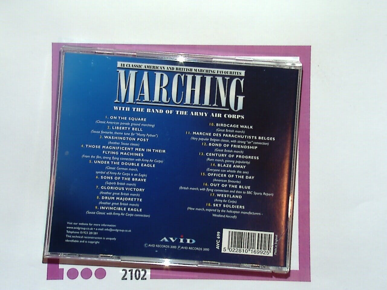 The Band of Army Air Corps, Marching, Military Band Music, Brass Band, Patriotic Music, Instrumental Classics, Traditional Marches, Ceremonial Music, Timeless Classics, Iconic Performances, VGC CD, Nostalgic Tunes, Collector's Item, Inspirational Music, Bookandbeat.com,new CDs, used CDs, new books, used books, online music store, online bookstore, rare CDs, rare books, affordable books, affordable CDs, book lovers, music enthusiasts, c
