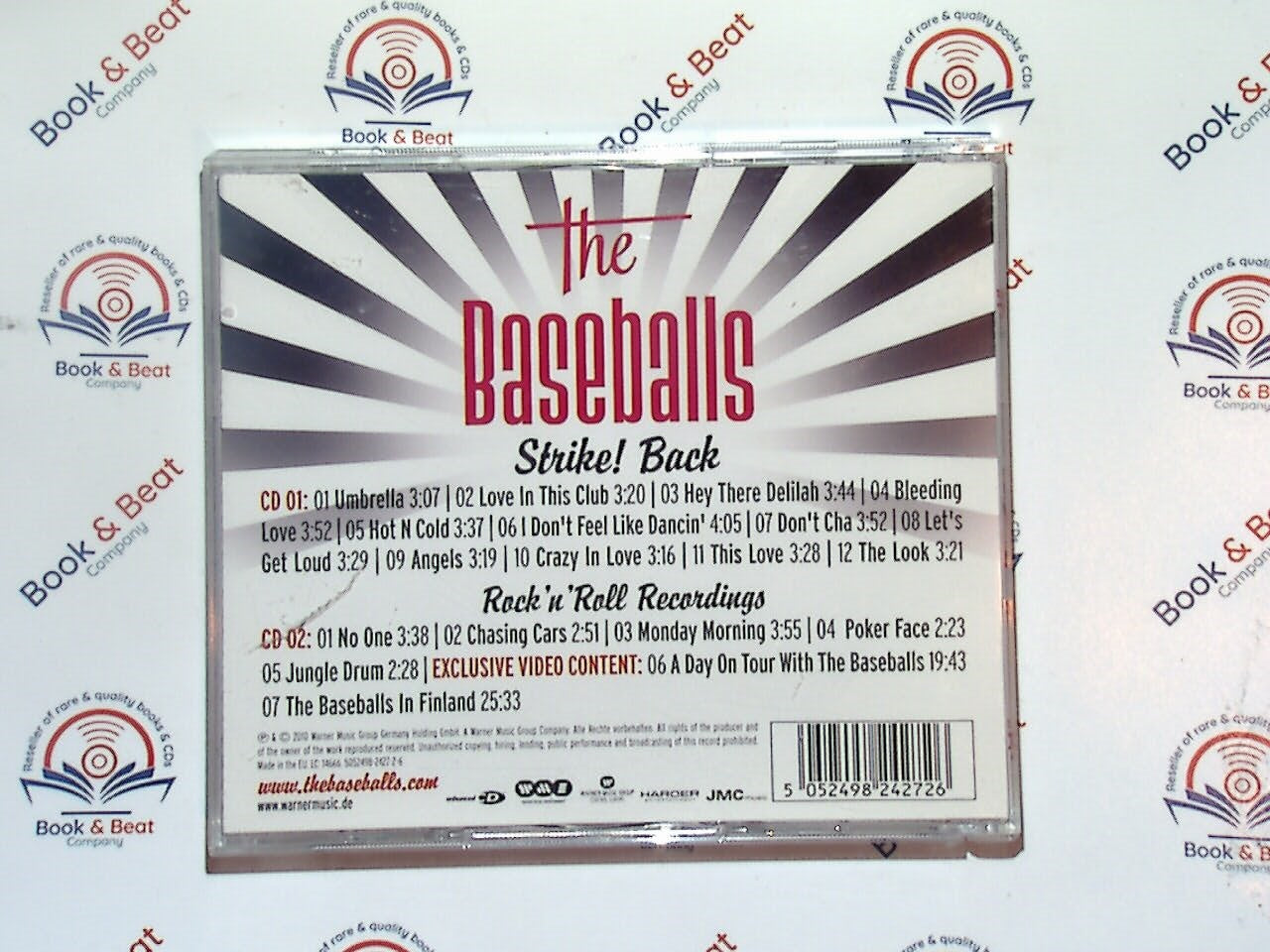 The Baseballs, Strike! Back, rock 'n' roll, rockabilly, cover songs, retro style, 50s revival, modern hits with vintage sound, energetic performance, German band, classic rock influence, upbeat music, vocal harmonies, fun party music, unique covers, bookandbeat.com,new CDs, used CDs, new books, used books, online music store, online bookstore, rare CDs, rare books, affordable books, affordable CDs, book lovers, music enthusiasts, collectible CDs, vintage books,DVD,