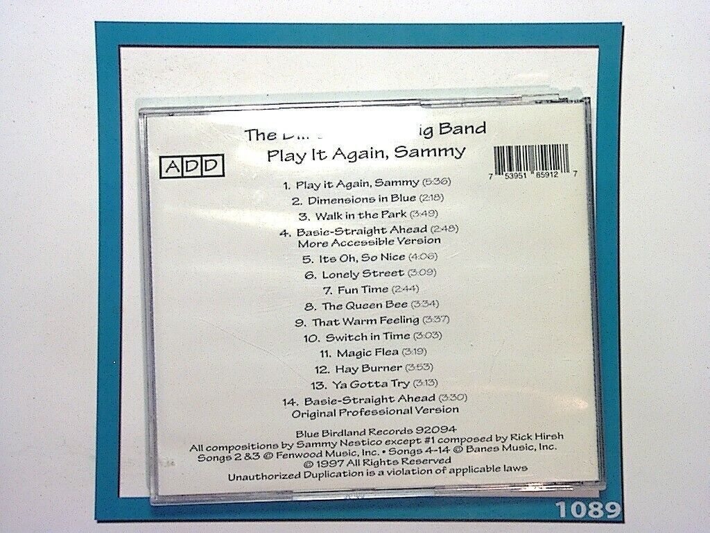 Bill O'Connell, Big Band, Play It Again, Sammy, CD, Bookandbeat.com, Jazz music, Big band music, Swing music, Orchestral arrangements, Instrumental, Classic standards, Jazz ensemble, Contemporary jazz, Brass section, Musical tribute, Upbeat music, Live performance, American jazz, Jazz classics, Ensemble performance, Timeless tunes,
