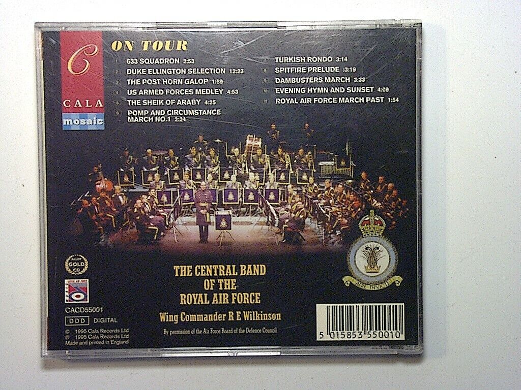 The Central Band of the Royal Air Force, On Tour, Military Band Music, Brass Band, Royal Air Force, Patriotic Music, Marching Band, Ceremonial Music, Traditional Tunes, Timeless Classics, VGC CD, Inspirational Music, Collector's Item, Iconic Performances, Bookandbeat.com,new CDs, used CDs, new books, used books, online music store, online bookstore, rare CDs, rare books, affordable books, affordable CDs, book lovers, music enthusiasts, collectible CDs, vintage books,DVD,