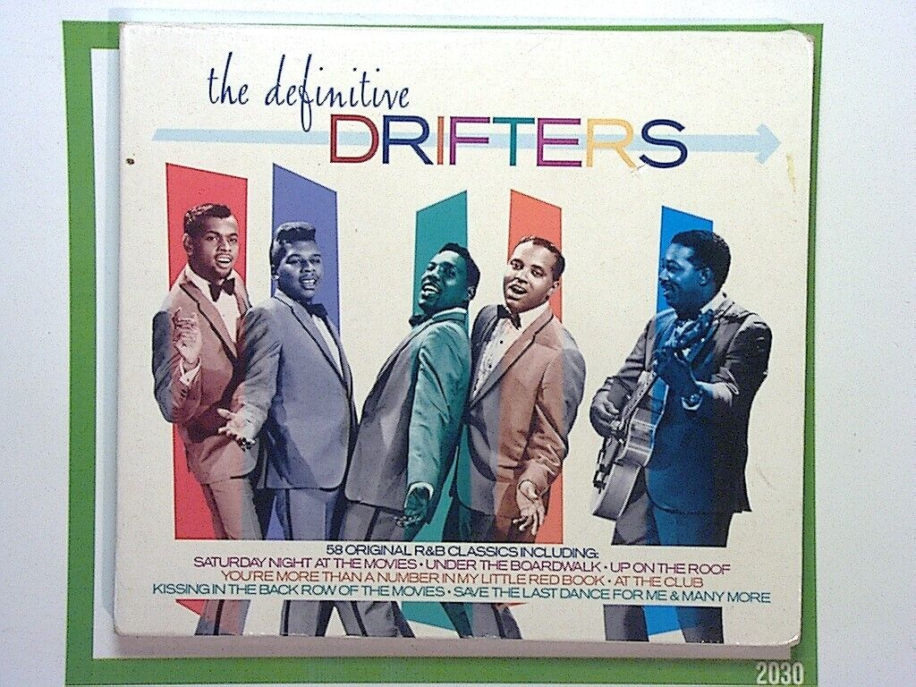 bookandbeat.com, CD, The Drifters, The Definitive Drifters, soul, R&B, classic hits, doo-wop, timeless melodies, vocal harmonies, 60s music, rock and roll, golden oldies, nostalgic tunes, legendary group, smooth vocals, new CDs, used CDs, new books, used books, online music store, online bookstore, rare CDs, rare books, affordable books, affordable CDs, book lovers, music enthusiasts, collectible CDs, vintage books,DVD,