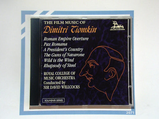 The Film Music Of Dimitri Tiomkin, Dimitri Tiomkin, Sir David Willcocks, Film Scores, Classical Music, Movie Soundtracks, Orchestral Music, Iconic Composers, Vintage Soundtracks, Timeless Music, Collector's Item, VGC CD, Cinematic Music, Legendary Composers, Bookandbeat.com, new CDs, used CDs, new books, used books, online music store, online bookstore, rare CDs, rare books, affordable books, affordable CDs, book lovers, music enthusiasts, collectible CDs, vintage books,