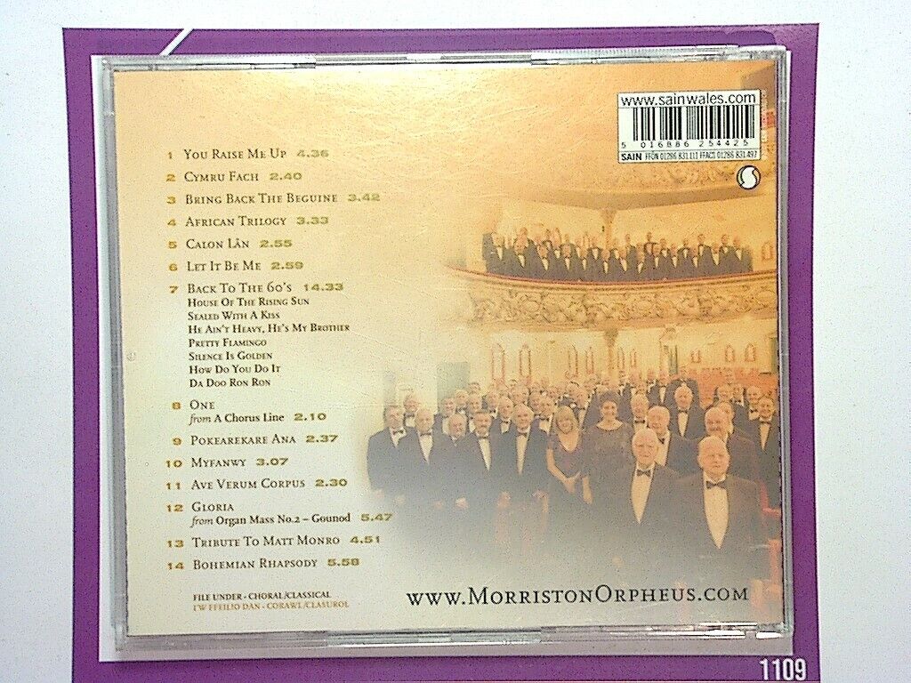 bookandbeat.com, CD, The Morriston Orpheus Choir, One Thrilling Combination, Welsh choir, choral music, male voice choir, traditional hymns, classical vocals, powerful harmonies, inspirational music, vocal ensemble, timeless classics, rich vocals, orchestral arrangements, new CDs, used CDs, new books, used books, online music store, online bookstore, rare CDs, rare books, affordable books, affordable CDs, book lovers, music enthusiasts, collectible CDs, vintage books,DVD,