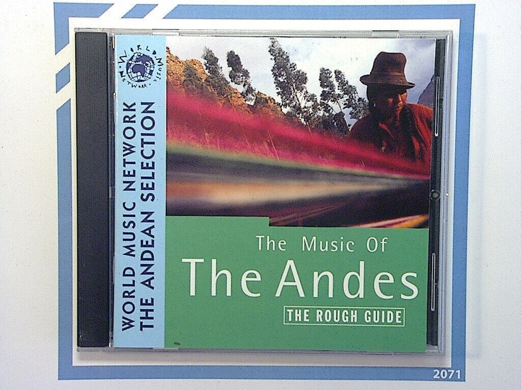 bookandbeat.com, CD, The Rough Guide, Music of the Andes, world music, Andean sounds, traditional music, folk, panpipes, South America, cultural heritage, indigenous rhythms, vibrant melodies, mountain music, Peru, Bolivia, Ecuador, Colombia, lively, acoustic, travel guide, authentic, exotic sounds, regional instruments