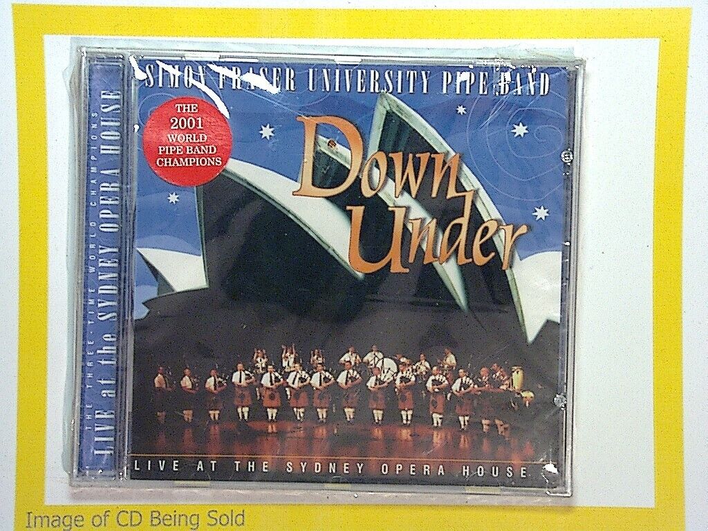 Simon Fraser University Pipe Band, Down Under, Bagpipe Music, Pipe Band, Celtic Music, Scottish Tradition, Highland Music, Traditional Pipes, World Championship Band, Piping Excellence, Live Performances, Drumming, Scottish Heritage, Celtic Sounds, Marching Band, Folk Music, Instrumental Album, Scottish Pipes, Cultural Music, Bookandbeat.com,