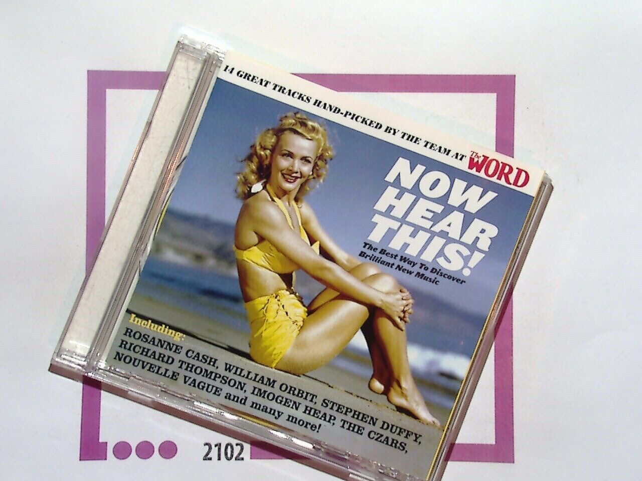 bookandbeat.com, The Word Magazine, Now Hear This!, compilation album, various artists, music sampler, diverse genres, indie music, rock, pop, folk, alternative, curated collection, music discovery, magazine compilation, new sounds, must-hear tracks, iconic selections, music enthusiasts, collector's item, exclusive tracks, playlist inspiration, modern music trends,