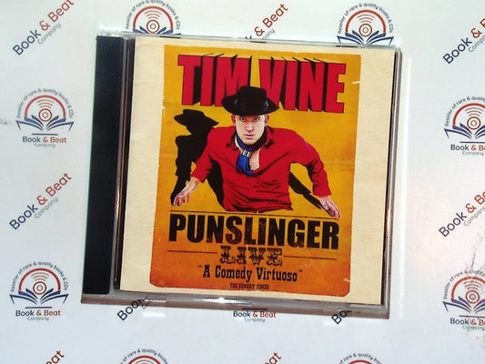 Tim Vine, Punslinger, Comedy Album, Stand-Up Comedy, One-Liners, Wordplay, British Humor, Funny Songs, Laugh Out Loud, Collector’s Item, VGC CD, Bookandbeat.com, Must-Have Comedy, Iconic Comedian, Entertainment, new CDs, used CDs, new books, used books, online music store, online bookstore, rare CDs, rare books, affordable books, affordable CDs, book lovers, music enthusiasts, collectible CDs, vintage books,DVD,