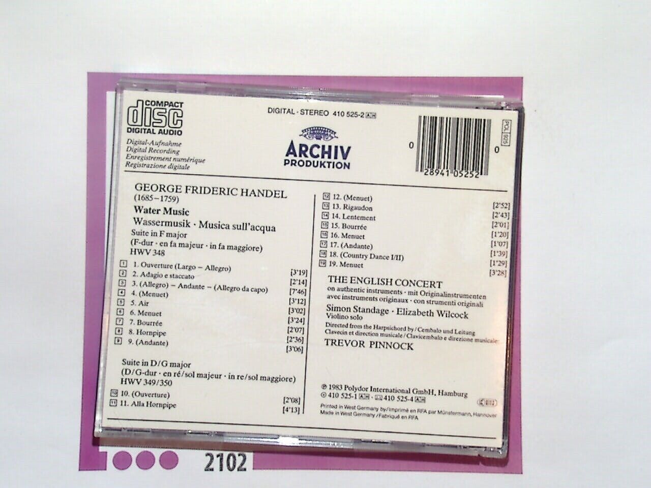 bookstore, CD store, music and books, online bookshop, music albums, bookandbeat.com, shop CDs online, shop books online, books and music store, new and used books, new and used CDs, book and music gifts,Trevor Pinnock, The English Concert, Handel Water Music, Water Music Handel, baroque music, classical masterpieces, orchestral music, iconic Handel works, Trevor Pinnock albums, period instruments, classical ensemble, timeless classical pieces, Handel orchestral suites, baroque era, historic performances