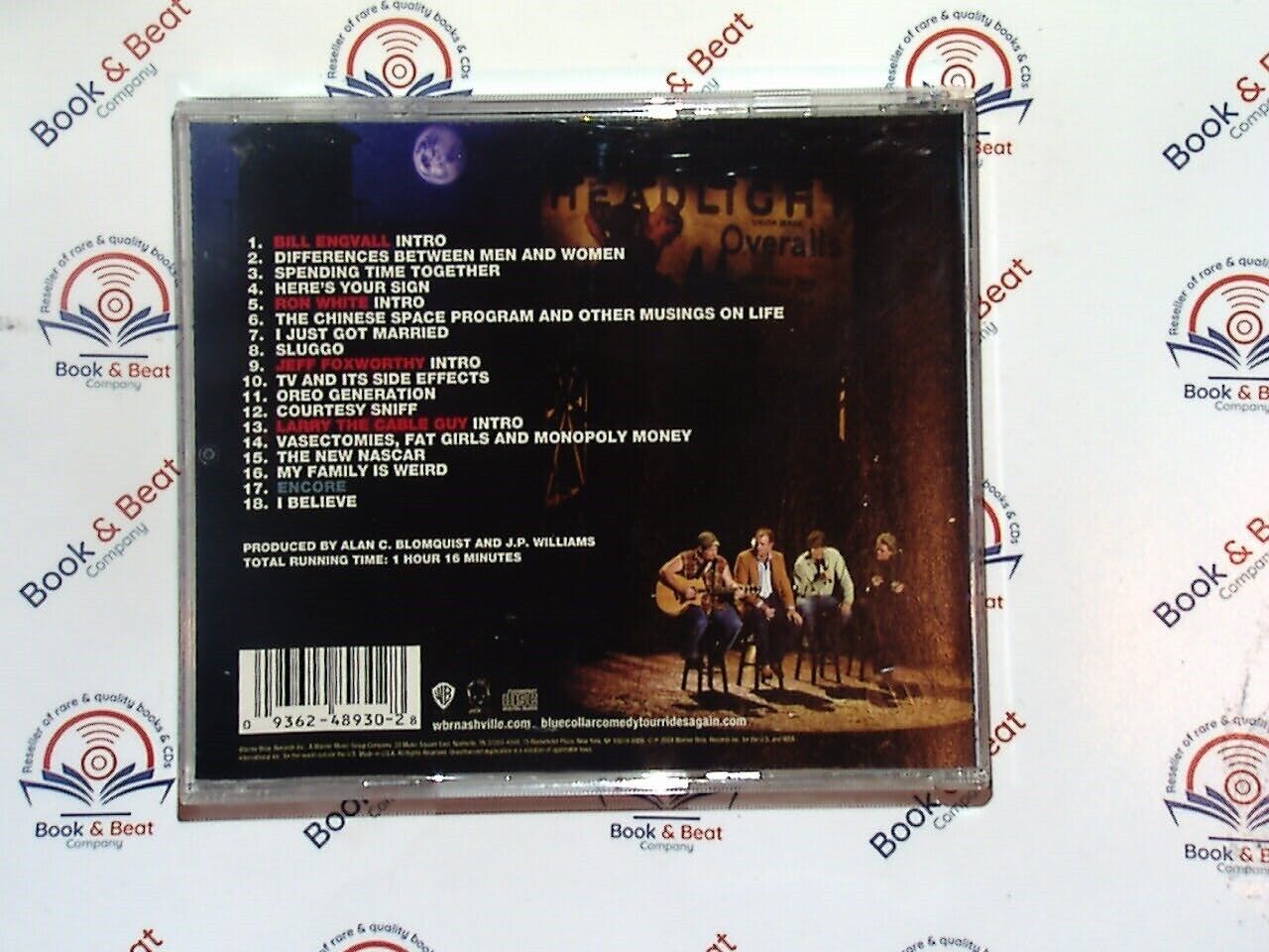 bookandbeat.com, Blue Collar Comedy Tour, comedy album, stand-up comedy, Jeff Foxworthy, Larry the Cable Guy, Ron White, Bill Engvall, humorous storytelling, Southern humor, live comedy, observational comedy, American humor, comedy tour soundtrack, laugh-out-loud moments, 2000s