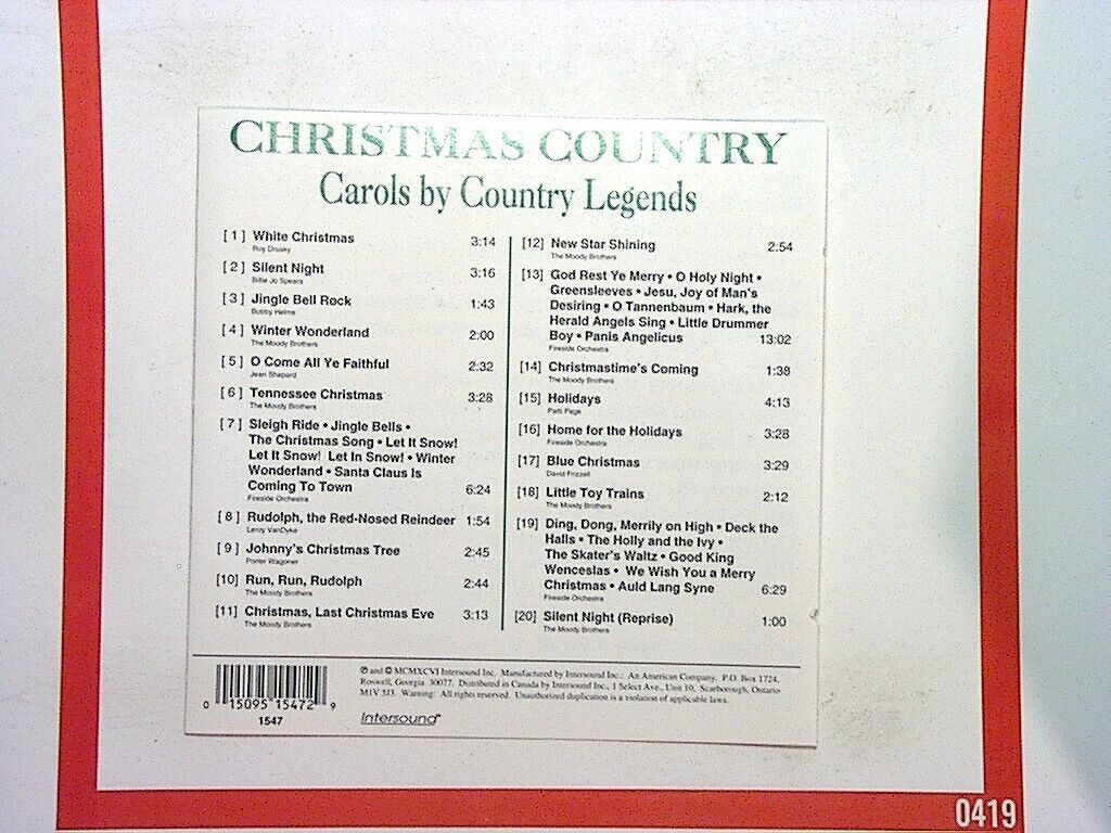 Christmas Country Carols, Various artists, Country music, Christmas album, CD, Holiday music, Bookandbeat.com, Festive, Classic country, Country legends, Christmas classics, Holiday carols, Country Christmas, Guitar-driven, Traditional, Festive songs, Warm, Family music, Holiday season, Christmas spirit, Country fans,