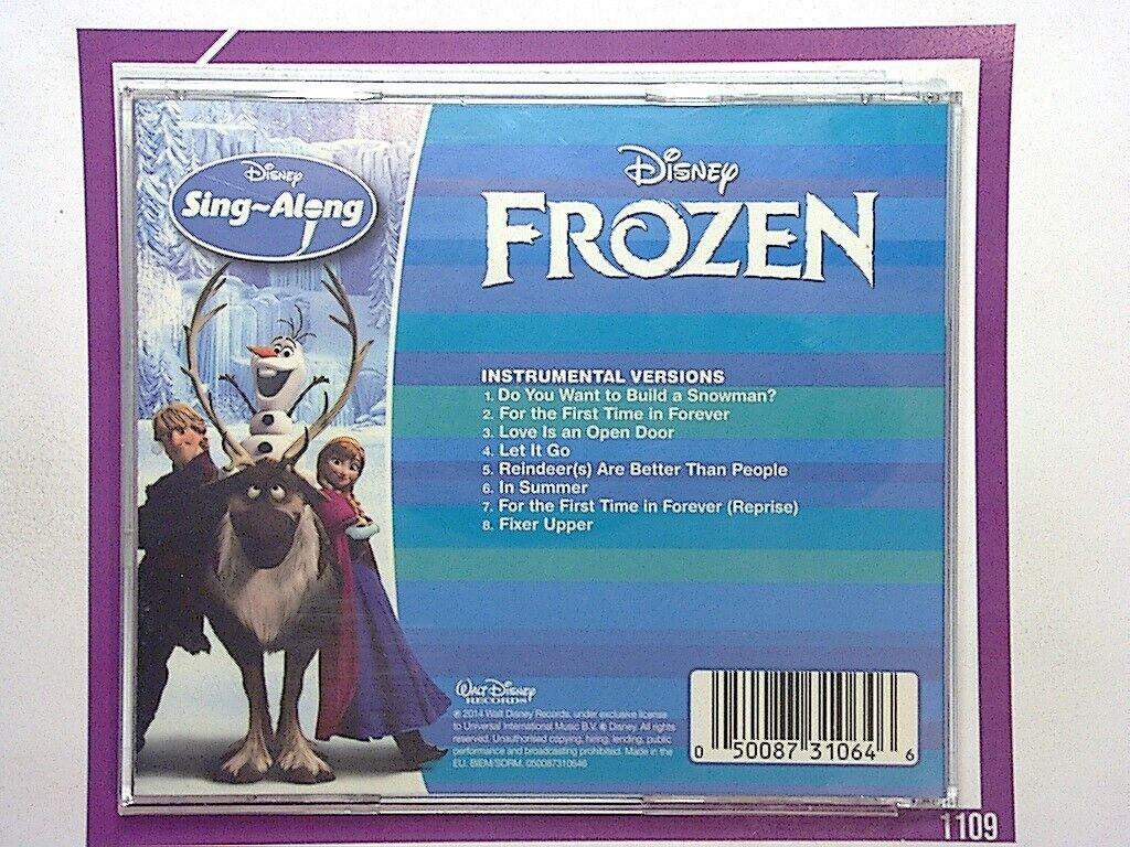 Frozen Sing-Along, Disney Frozen, Disney Songs, Let It Go, Idina Menzel, Disney Music CD, Sing-Along Songs, Family Music, Frozen Soundtrack, Kids Disney Songs, Olaf Songs, Princess Elsa, Anna and Elsa, Musical Adventure, bookandbeat.com,