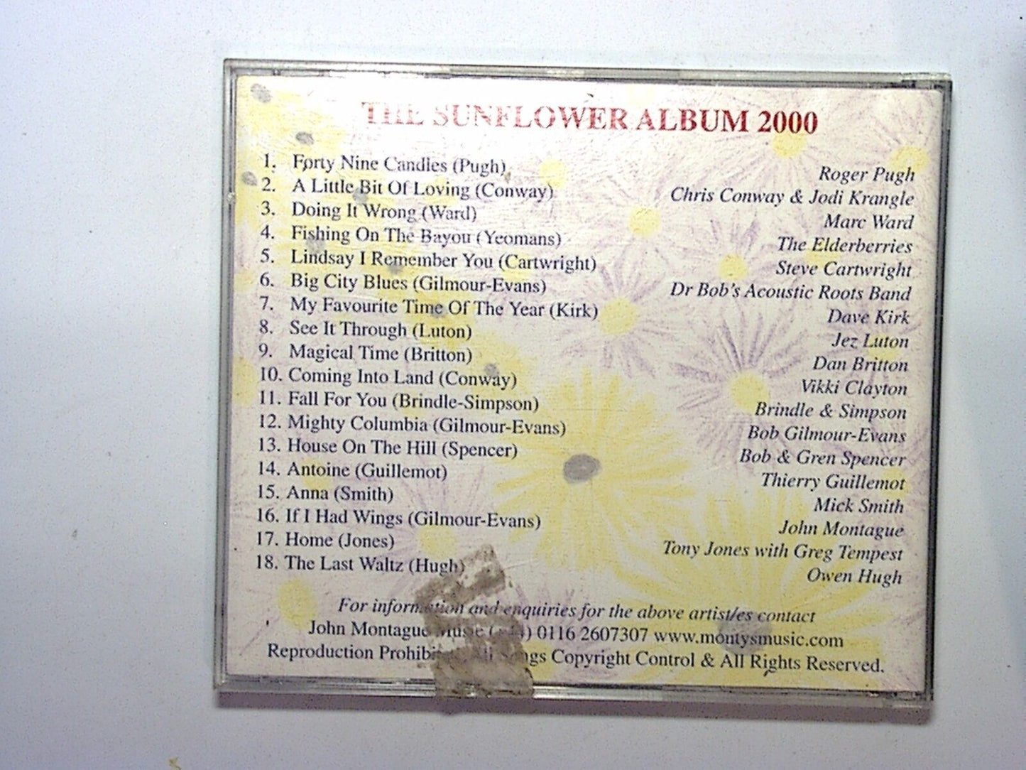 bookandbeat.com, LOROS, The Sunflower Album, 2000 release, charity album, compilation, uplifting music, heartfelt songs, fundraising, emotional connection, inspiring tracks, music for a cause, acoustic, contemporary folk, feel-good music, positive vibes, emotional depth, soulful melodies, music for hope, unique compilation, music enthusiasts, collector's item,