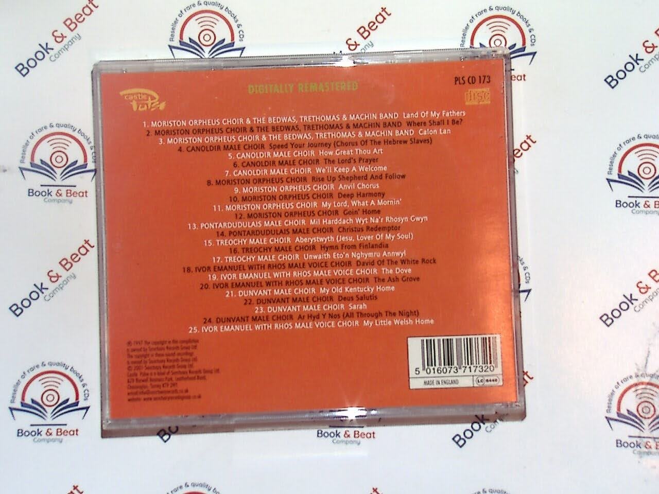 Welsh choral music, Welsh choir, Land of Song, classical choral, traditional Welsh music, Various artists, choral classics, Welsh heritage, vocal ensemble, sacred music, folk choral, male voice choir, hymn collection, Celtic music, bookandbeat.com,new CDs, used CDs, new books, used books, online music store, online bookstore, rare CDs, rare books, affordable books, affordable CDs, book lovers, music enthusiasts, collectible CDs, vintage books,DVD,