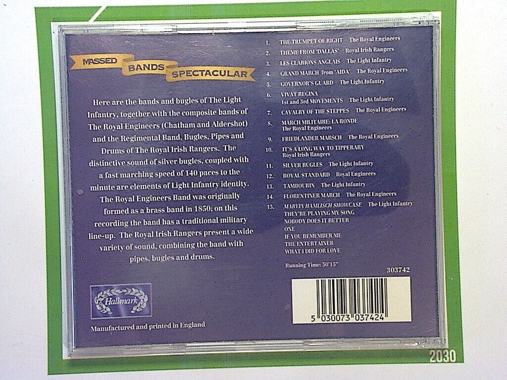 Various Artists, Massed Bands, Spectacular, CD, Military bands, Classical, Marching music, Brass bands, Instrumental, bookandbeat.com,