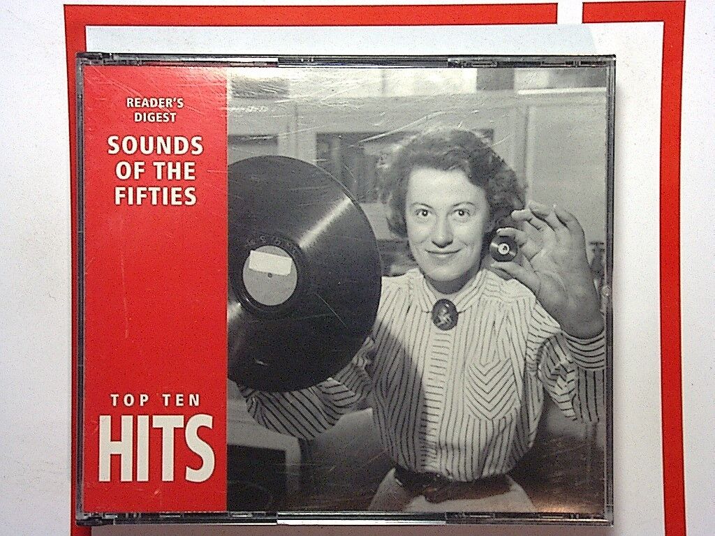 Sounds of the Fifties, Various artists, 1950s music, CD, Top Ten Hits, Reader's Digest, Bookandbeat.com, 50s classics, Rock 'n' roll, Vintage pop, Retro music, Golden oldies, Timeless hits, 1950s rock, Doo-wop, Early rock, Nostalgic, Dance music, Classic anthems, Iconic songs, 50s compilation,