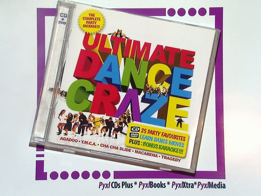 bookandbeat.com, CD, Various Artists, Ultimate Dance Craze, Bonus Karaoke, DVD, dance hits, party music, pop, dance floor, karaoke version, upbeat tracks, high energy, popular songs, crowd-pleasers, music collection, dance compilation, lively beats, sing-along, 2000s hits, club anthems, interactive, bonus features, music video, entertainment