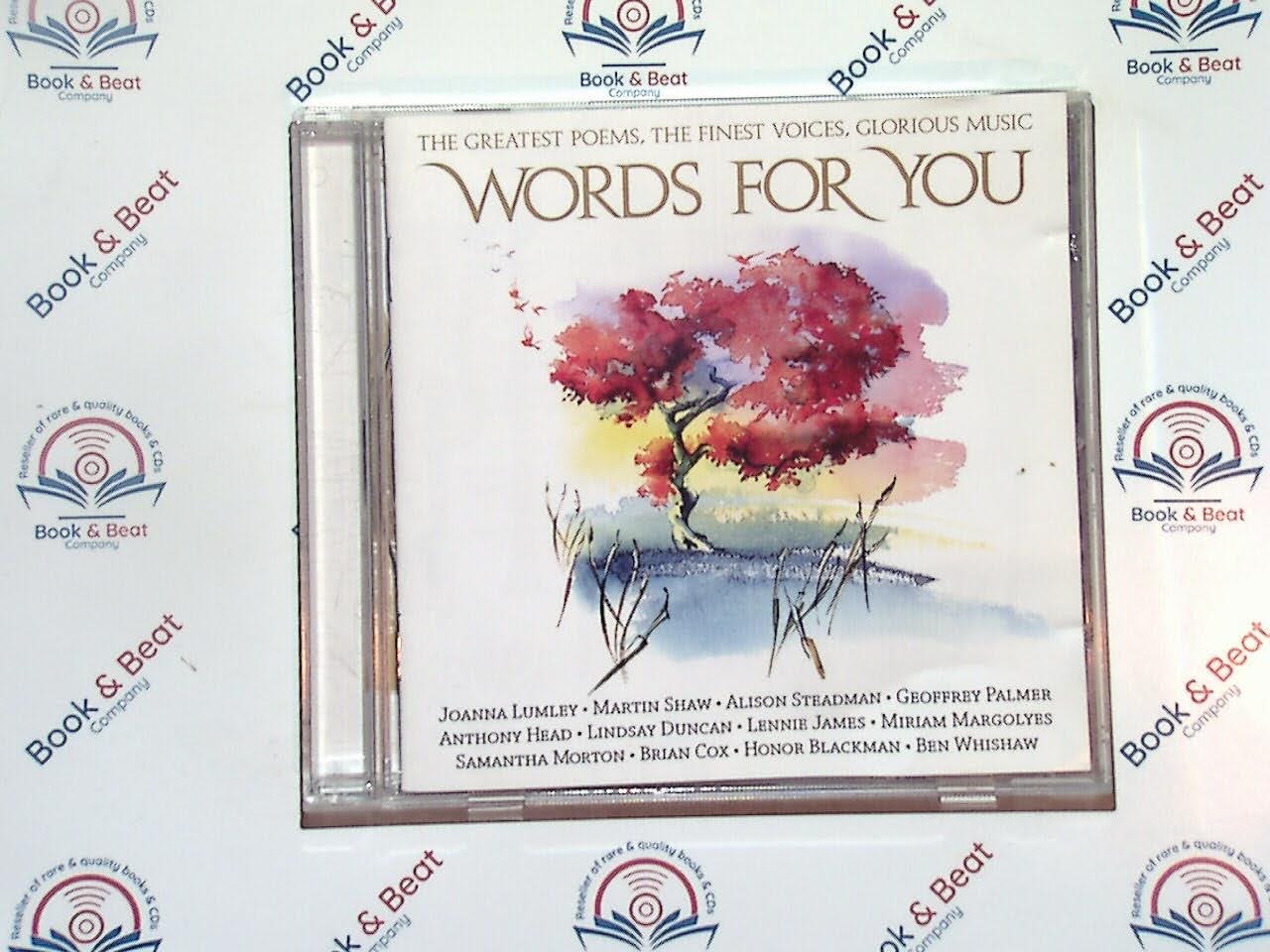 Various, Words For You, The Greatest Poems, Finest Voices, poetry collection, spoken word, literary classics, famous poems, audiobook, poetry readings, classic literature, renowned narrators, emotional recitations, poetry lovers, cultural heritage, timeless verses, bookandbeat.com,